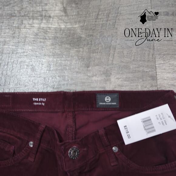 Adriano Goldschmied The Stilt Cigarette Leg Corduroy Pants Size 27 (4) - Picture 2 of 6